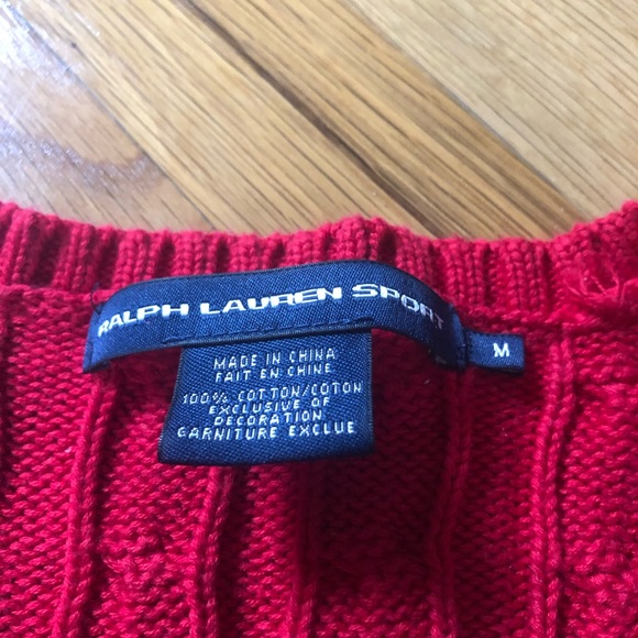 Red Ralph Lauren sweater - Picture 2 of 6